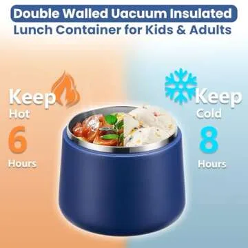 14oz Insulated Vacuum Food Jar for Kids - Leakproof Design