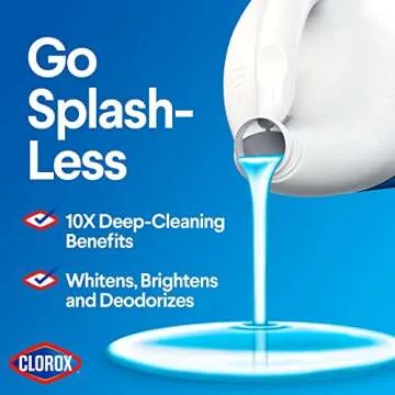Clorox Splash-Less Bleach, Concentrated, Clean Linen - 40 Oz