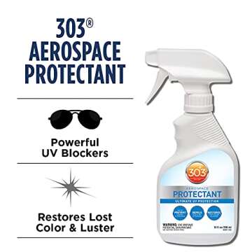 303 Products Aerospace Protectant Spray, UV Protection, Repels Dust, Dirt, & Staining, Matte Finish,...