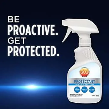 303 Products Aerospace Protectant Spray, UV Protection, Repels Dust, Dirt, & Staining, Matte Finish, Restores Like-New Appearance, Outdoor Cleaning Supplies 10 Fl. Oz.