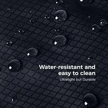 pack all 16L Lightweight Packable Tote Bag, Water Resistant Foldable Grocery Bag, Reusable Shopping Bag (Navy Blue)