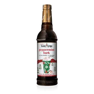 Jordan's Skinny Syrups Holiday Coffee Sugar Free Syrup : Peppermint Bark, Sugar Cookie, and White Ch...