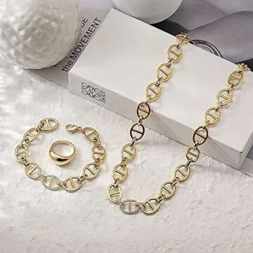 CIUNOFOR 14k Gold Filled Necklace for Women Italian Style CD Choker Dainty Simple Necklace Non-Fading Dainty Necklace Best Gift for women Adult Jewelry.