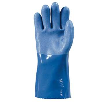 Wells Lamont Heavy Duty PVC Coated Work Gloves | Liquid/Chemical, Abrasion & Cut Resistant, Waterpro...