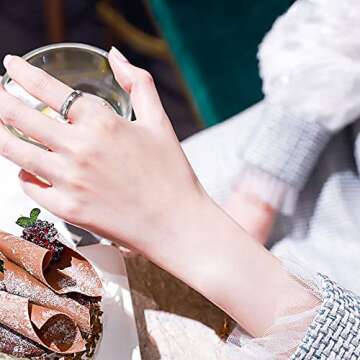 JZMSJF S925 Bunny Spinner Ring - Anxiety Relief & Fidget Jewelry