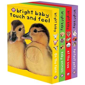 Bright Baby Touch & Feel Boxed Set: On the Farm, Baby Animals, At the Zoo and Perfect Pets (Bright B...