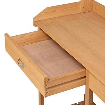 Yaheetech Potting Bench with Sink for Gardening