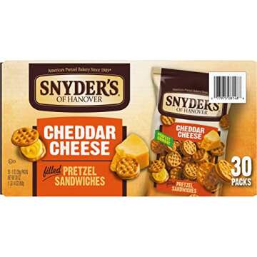 Snyder's Cheddar Pretzel Sandwich Snack Packs - 30 Ct