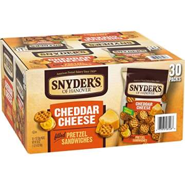 Snyder's Cheddar Pretzel Sandwich Snack Packs - 30 Ct