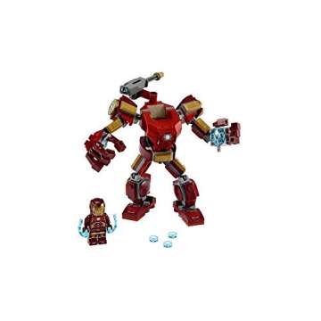 Lego Marvel Avengers Iron Man Mech 76140 Kids’ Superhero Mech Figure, Building Toy with Iron Man Mech and Minifigure (148 Pieces)