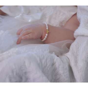 Gold-Plated Cross Bracelet for Girls - Custom Gift