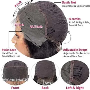 Buy 13x4 Lace Front Wigs for Black Women - Natural Hair