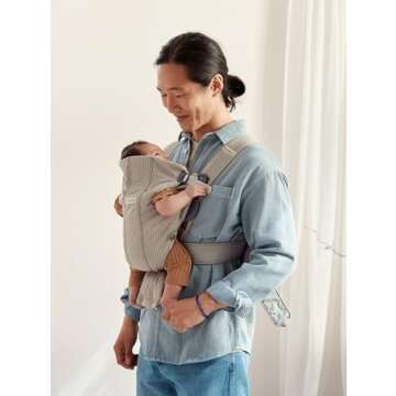 BabyBjörn Baby Carrier Mini, 3D mesh, Gray Beige
