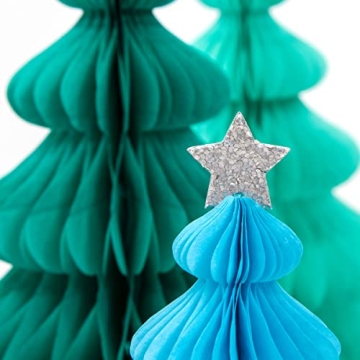 Vibrant Meri Meri Rainbow Forest Honeycomb Decor