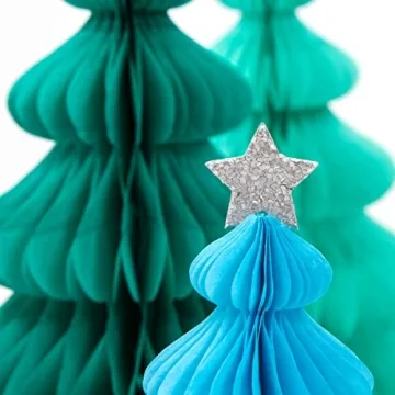 Vibrant Meri Meri Rainbow Forest Honeycomb Decor