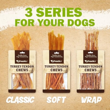 Afreschi Turkey Tendon Braids - Natural Dog Treats