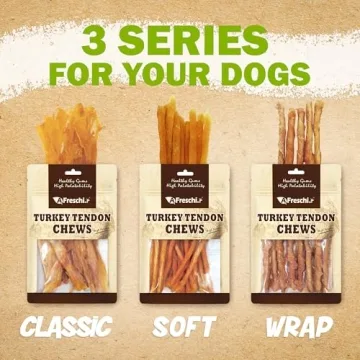 Afreschi Turkey Tendon Braids - Natural Dog Treats