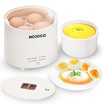 Mojoco Rapid Egg Cooker - Smart Egg Maker for Home, Dorm & Kitchen