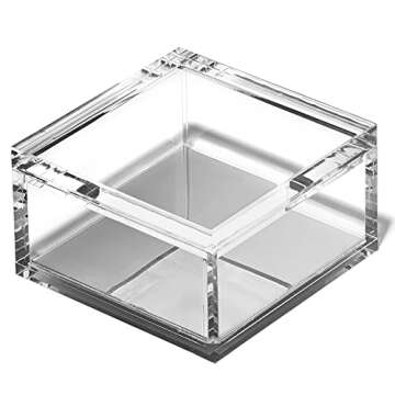 Stylish OfficeGoods Acrylic Desk Organizer with Silver Base