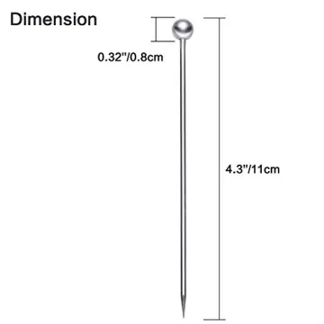 Stainless Steel Cocktail Picks Set - 15 Pieces for All Occasions