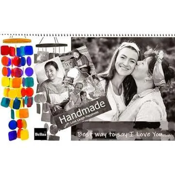 Bellaa Capiz Sea Glass Wind Chimes - 27 Inch Outdoor Decor