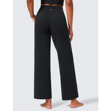 CRZ YOGA Womens Butterlift High Waisted Wide Leg Pants - Soft, Comfortable Casual Wear with Pockets ...
