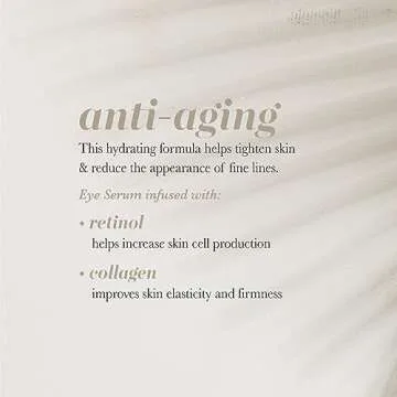 Pearlesssence Anti-Aging Eye Serum with Retinol & Collagen - Helps Reduce Fine Lines & Wrinkles | Gentle & Lightweight Formula | Plumps & Tightens | Made in USA & Cruelty Free (1oz)