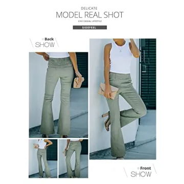 Stylish Sidefeel Bell Bottom Jeans for Women - Flattering Fit