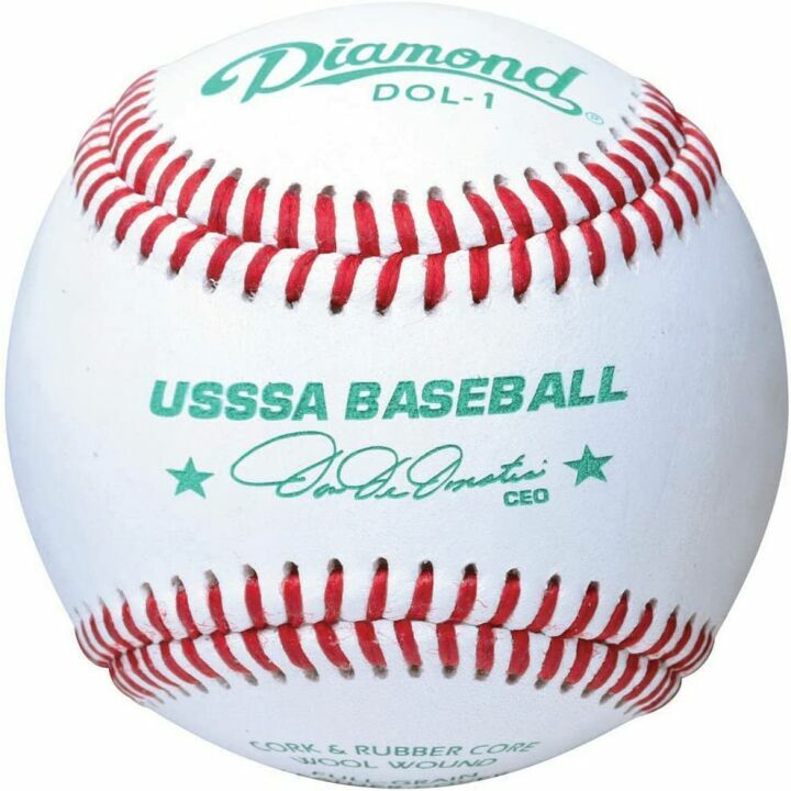Diamond USSAA DOL-1 Leather Baseballs 12 Pack