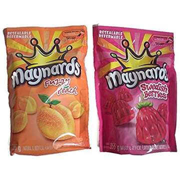 Maynards Swedish Berries & Fuzzy Peach Variety Pack - Sweet Indulgence