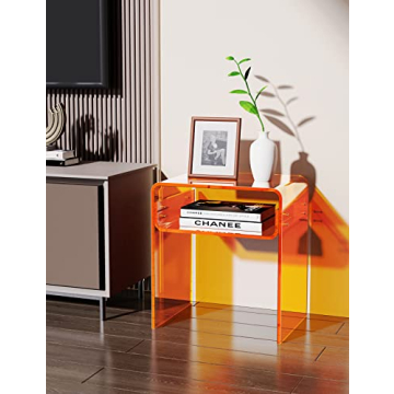 Stylish Solaround Clear Acrylic End Table for Every Decor