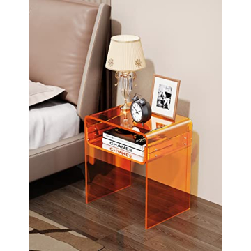 Stylish Solaround Clear Acrylic End Table for Every Decor