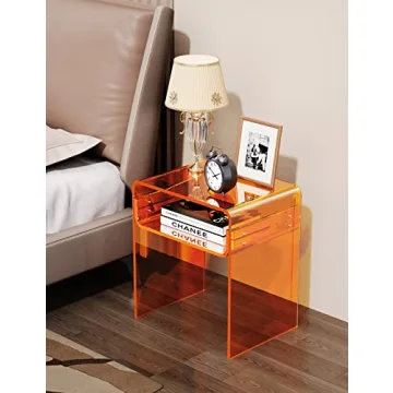 Stylish Solaround Clear Acrylic End Table for Every Decor