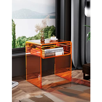 Stylish Solaround Clear Acrylic End Table for Every Decor