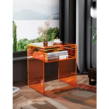 Stylish Solaround Clear Acrylic End Table for Every Decor