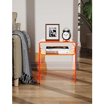 Stylish Solaround Clear Acrylic End Table for Every Decor