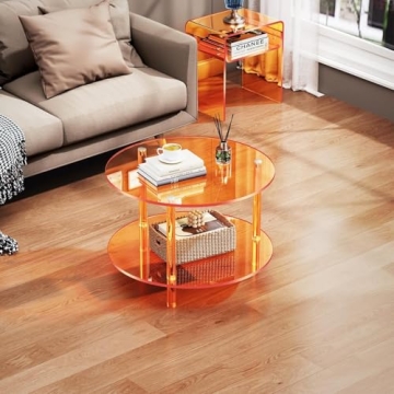 Stylish Solaround Clear Acrylic End Table for Every Decor