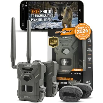SPYPOINT Flex-M Twin Pack Cellular Trail Cameras for Outdoor Adventure
