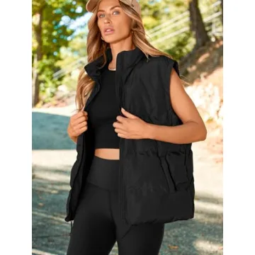Stylish AUTOMET Women Puffer Vest for Winter Wear