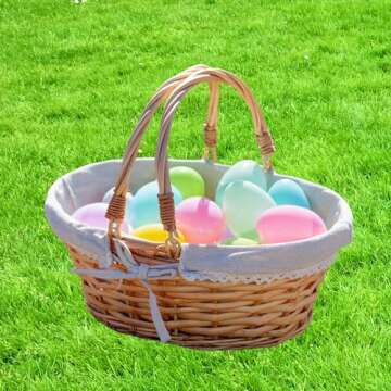 Stylish Cornucopia Wicker Basket with Handles for All Occasions