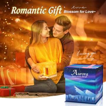 Mubarek Northern Lights Projector, 18 Colors Lighting Galaxy Projector Ceiling Projector, Remote Ambient Lighting Mood Lighting, Room Lights for Bedroom Lights Aesthetic Room Decor for Teen Girl Gifts