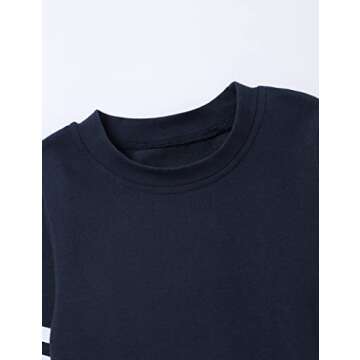 oklady Toddler Boy Clothes Stripe Long Sleeve T-Shirt Tops Sweatsuit Pants Sets Fall Winter Baby Boy Clothes 3T 4T