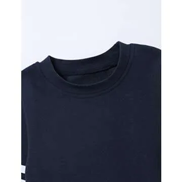 oklady Toddler Boy Clothes Stripe Long Sleeve T-Shirt Tops Sweatsuit Pants Sets Fall Winter Baby Boy Clothes 3T 4T