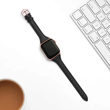 Stylish WFEAGL Leather Apple Watch Band for Women