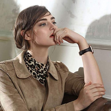 Stylish WFEAGL Leather Apple Watch Band for Women