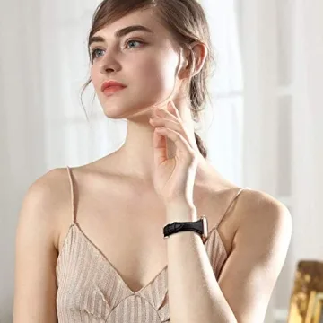 Stylish WFEAGL Leather Apple Watch Band for Women