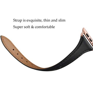 Stylish WFEAGL Leather Apple Watch Band for Women