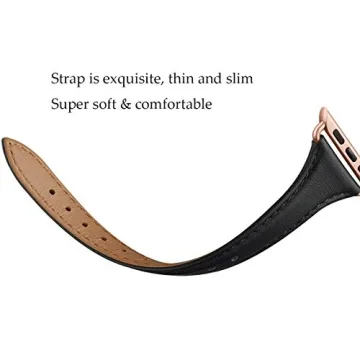 Stylish WFEAGL Leather Apple Watch Band for Women