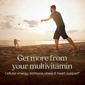 New Chapter Men's Multivitamin for Immune, Stress, Heart + Energy Support with Fermented Nutrients -...