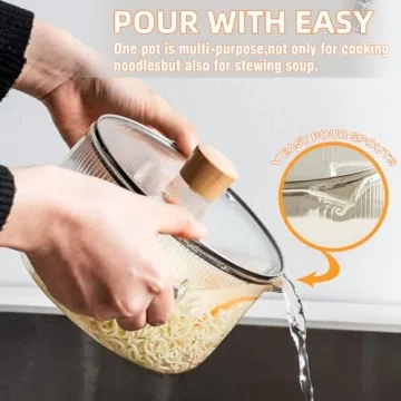 Simmer with Lid - Heat Resistant Borosilicate Cookware